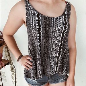 Black and white tank